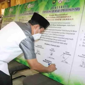 Wawali Kota Bengkulu Deklarasi Kelurahan SBS, Untuk Bengkulu Bersih Dan Sehat