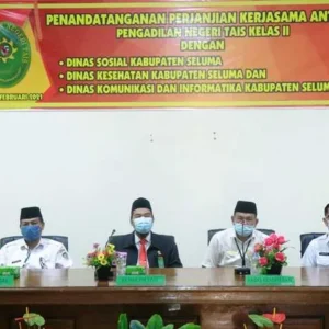 Tiga OPD Seluma Melaksanakan Perjanjian Kerjasama dengan PN Tais Kelas II