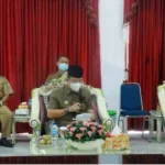 Bupati Bundra Jaya menandatangani Dokumen Penyerahan PPI Pasar Seluma Kepada Provinsi Bengkulu