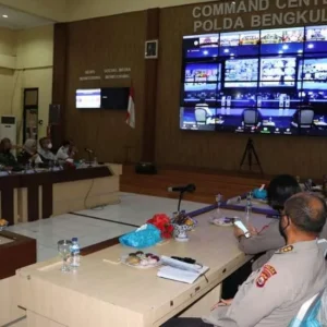Kapolda Bengkulu Ikuti Launching ETLE Nasional