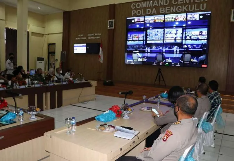 Kapolda Bengkulu Ikuti Launching ETLE Nasional