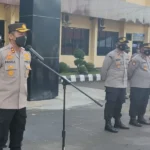 Pimpin Apel Pagi, Kapolres Bengkulu Ingatkan Anggota Tingkatkan Kewaspadaan