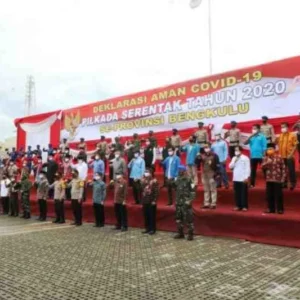 Sambut Pilkada Serentak 2020, Polda Bengkulu Gelar Deklarasi Aman Covid-19