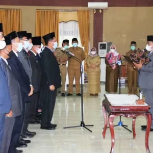 Walikota Bengkulu Helmi Hasan Mutasi 94 Pejabat Struktural
