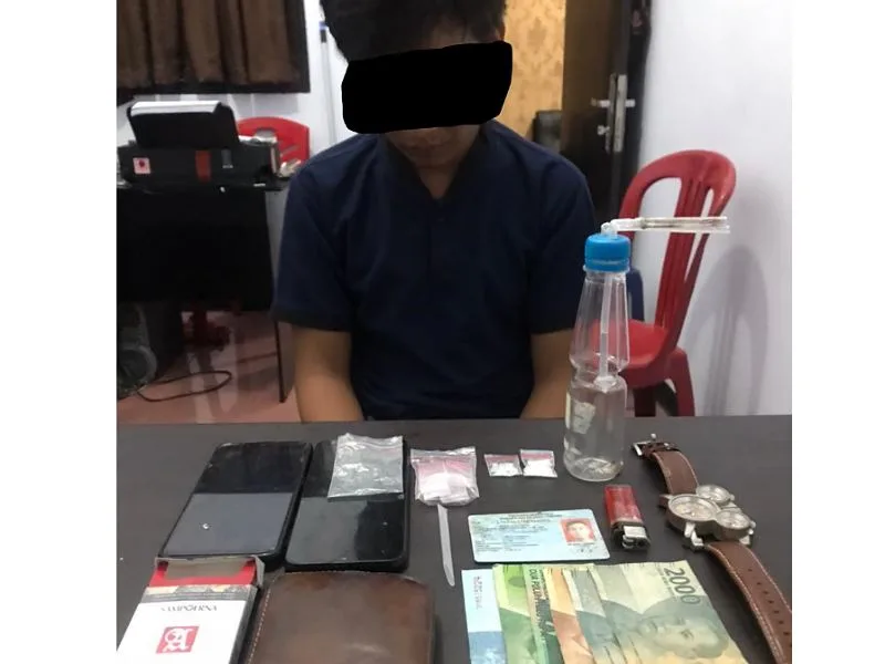Miliki Sabu, Seorang Mahasiswa ditangkap Polres Rejang Lebong