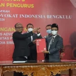 SMSI Teken MoU dengan Kongres Advokat Indonesia Bengkulu