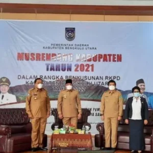 Ketua DPRD Bengkulu Utara Beserta Unsur Pimpinan Komisi Hadiri Musrenbang 2021
