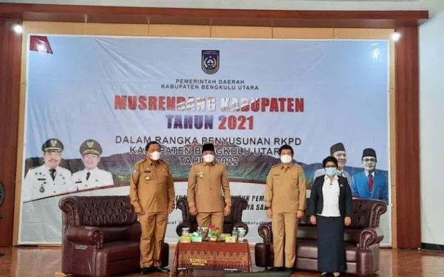 Ketua DPRD Bengkulu Utara Beserta Unsur Pimpinan Komisi Hadiri Musrenbang 2021