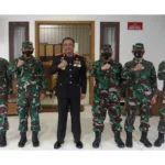 Kasrem 041/Gamas dengan PJU Korem 041/Gamas Memberikan Surprise Kepada Wakapolda Bengkulu
