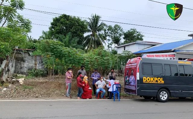 Percepat Vaksinasi, POLDA Bengkulu Sediakan 13 Gerai