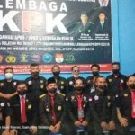 Ali Mu’ap Selaku Dirwaster Kukuhkan Anggota Brigade Dan Kepala Markas KPK Empat Lawang Periode 2021-2023