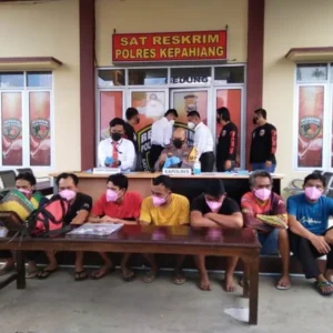 Asyik Sabung Ayam, 7 Penjudi Dibekuk Polres Kepahiang