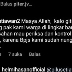 Curhat di Akun Medsos Walikota, Warga Lingkar Barat Dapat Bantuan Biaya Persalinan