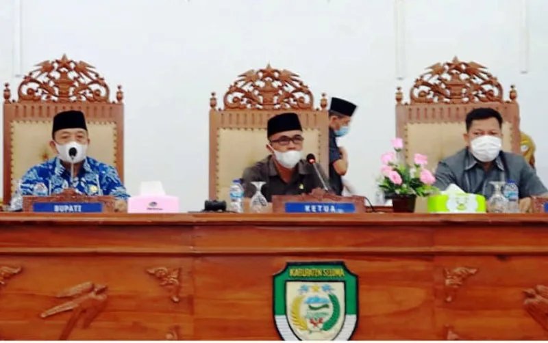 Paripurna DPRD Seluma Penyampaian Nota Pengantar Raperda Pertanggungjawaban Pelaksanaan APBD 2020