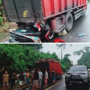 Tabrak Truk Berhenti, Pemuda Kaur Dilarikan Kepuskesmas Oleh Warga