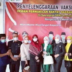 Anggota DPRD Provinsi Bengkulu Beserta Staff dan Pegawai Jalani Vaksinasi Covid-19