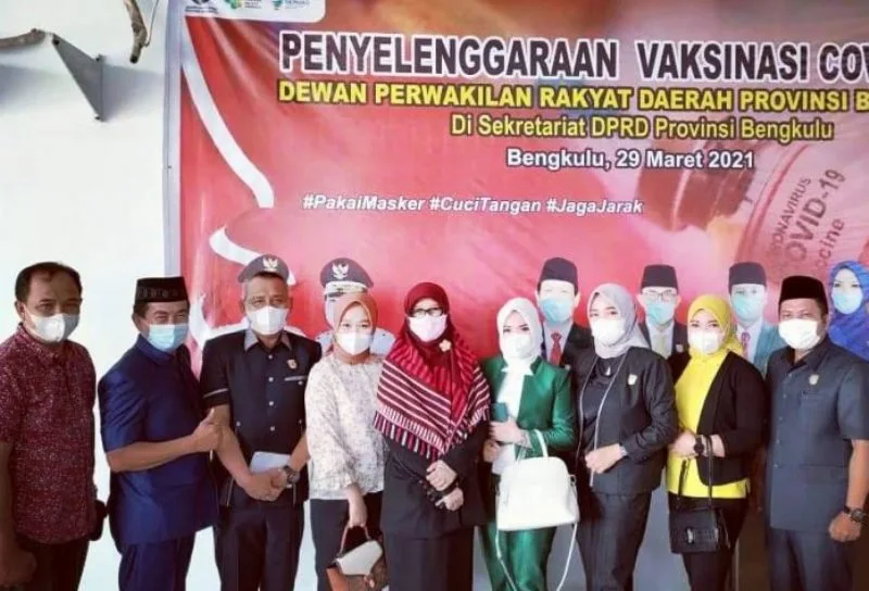 Anggota DPRD Provinsi Bengkulu Beserta Staff dan Pegawai Jalani Vaksinasi Covid-19
