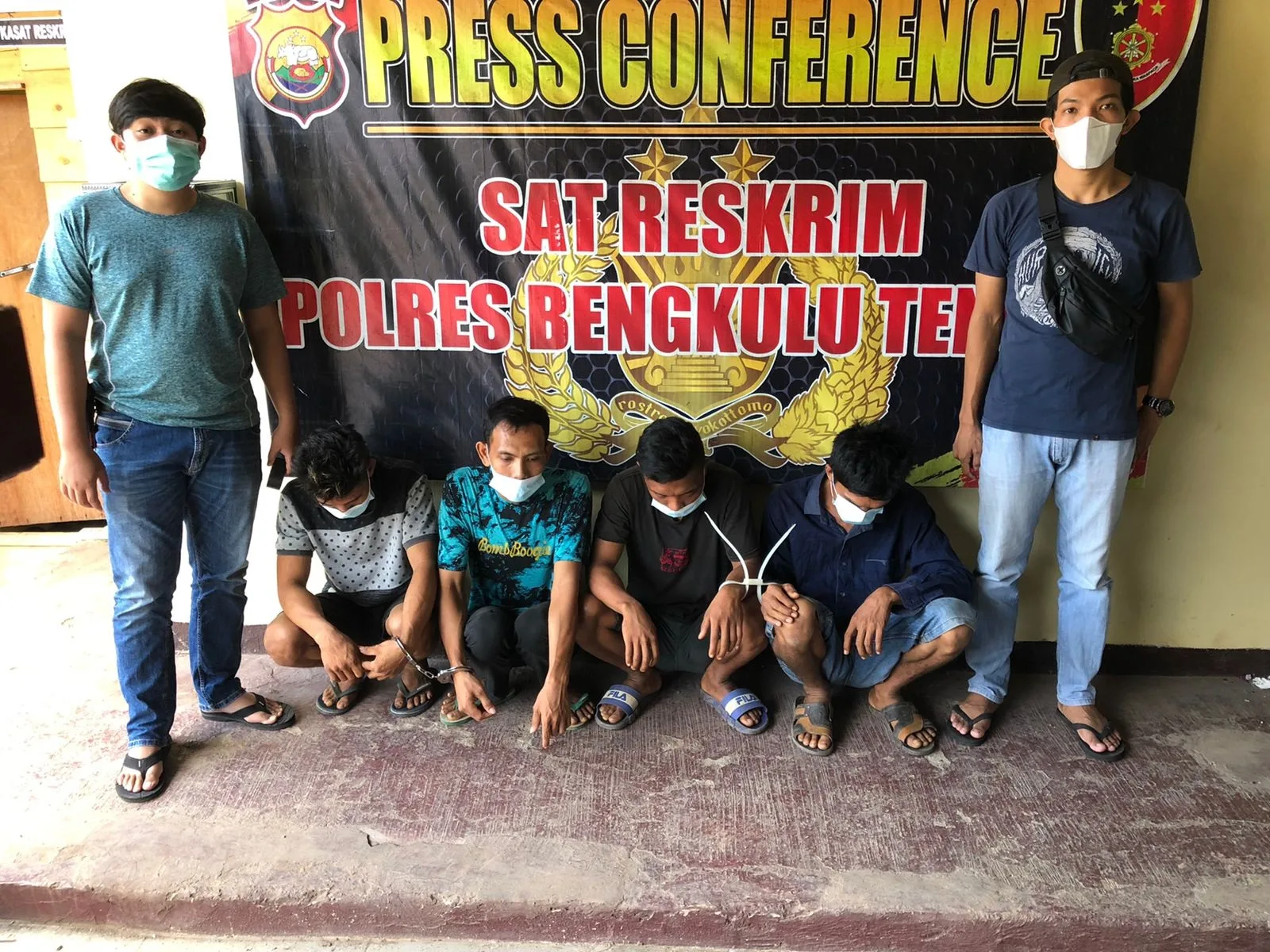 Curi Sawit Milik PT Agri Andalas, Empat Warga Ditangkap Polres Benteng