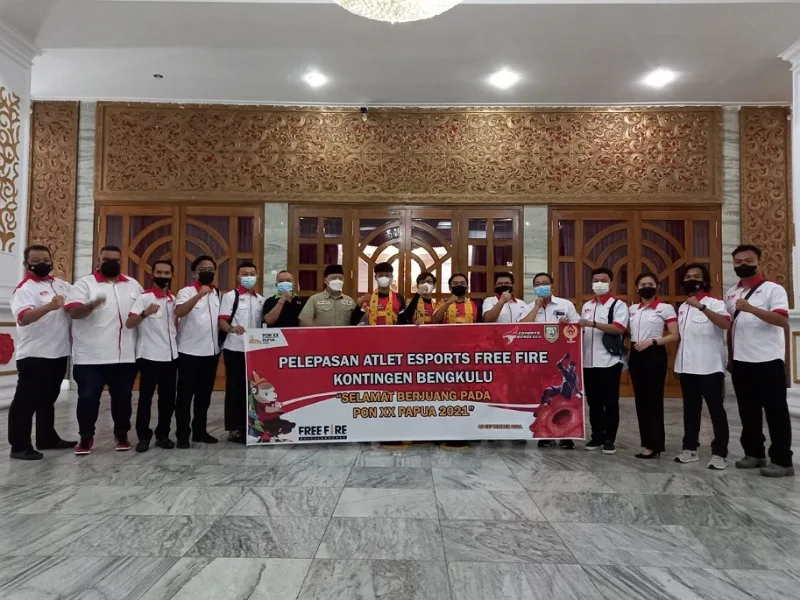 Gubernur Bengkulu Lepas Atlet FreeFire Esport Bengkulu PON XX di Papua 2021