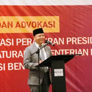 Gubernur Rohidin Membuka Rapat Evaluasi dan Advokasi Implementasi Perpres dan Peraturan Kemendagri