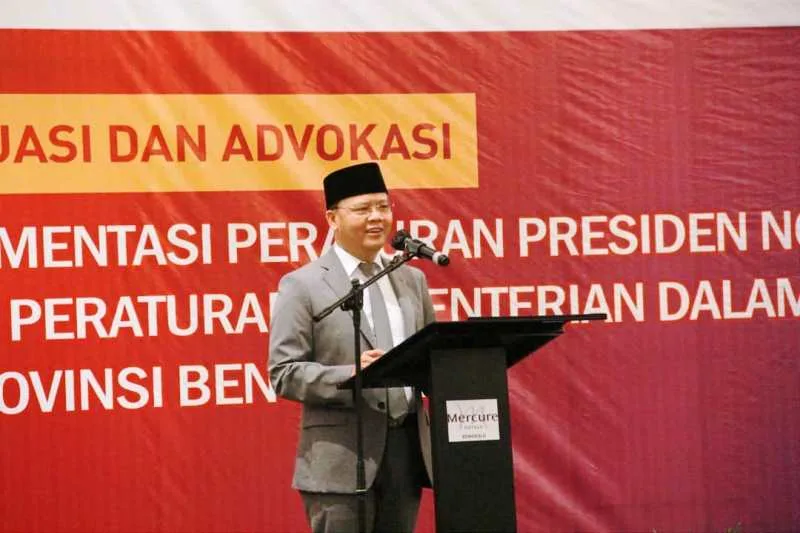 Gubernur Rohidin Membuka Rapat Evaluasi dan Advokasi Implementasi Perpres dan Peraturan Kemendagri