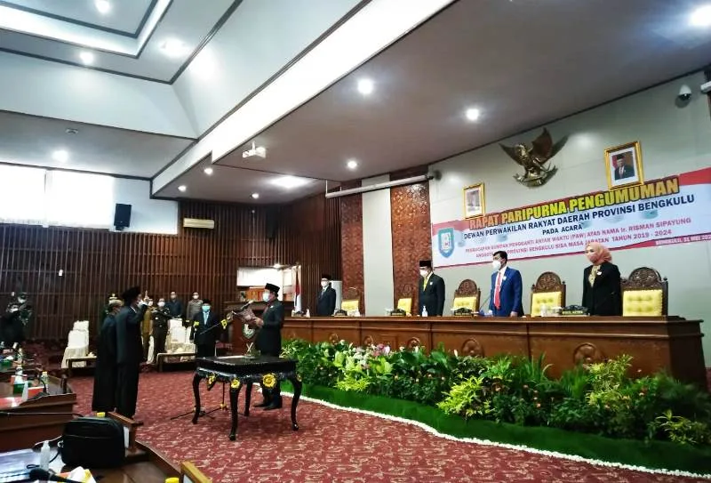 Rapat Paripurna DPRD Provinsi Bengkulu Pelantikan PAW dari Partai Demokrat