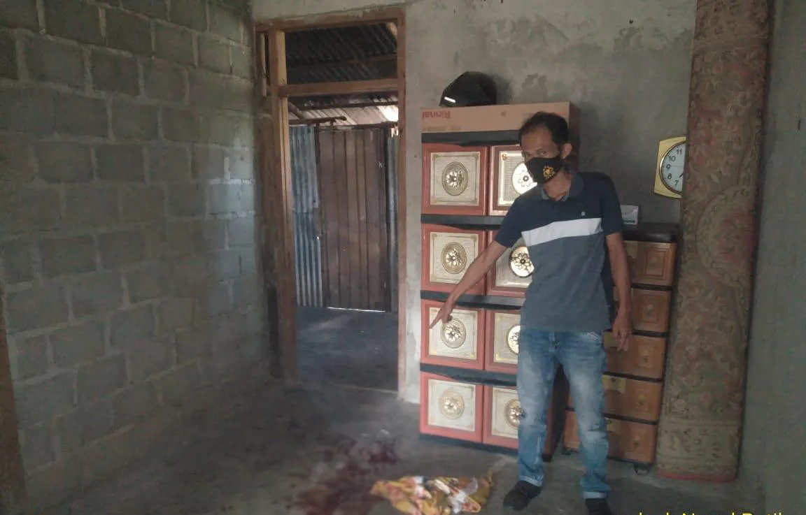 Ribut, Istri Bacok Leher dan Rahang Suami