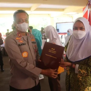 Bantu Program Vaksinasi Covid 19, Polda Bengkulu Beri Penghargaan Kepada 970 Vaksinator