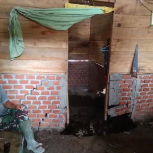 Curah Hujan Tinggi, Rumah Supriyanto Alami Ambruk