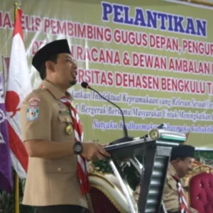 Hadiri Pelantikan Pramuka, Wawali Berharap Pramuka Bantu Program Pemkot