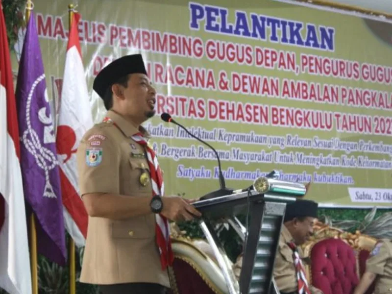 Hadiri Pelantikan Pramuka, Wawali Berharap Pramuka Bantu Program Pemkot