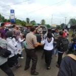Lalai, Pengendara Sepeda Motor Tabrak Penyebrang Jalan