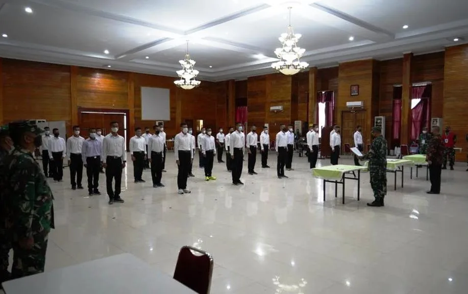 Panitia, Orang Tua Calon dan Calon Tamtama PK TNI AD Gelombang II Tandatangani Pakta Integrita