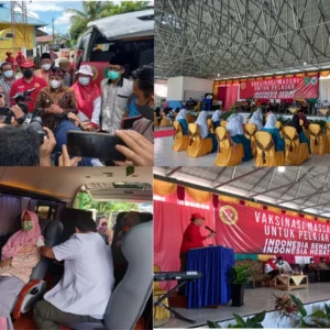 Pemkot Bengkulu dan BINDa Vaksin Massal Murid SMPN 5 Kota Bengkulu