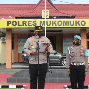 Pengamanan Pilkades Serentak 2021, Polres Mukomuko Gelar Serpas