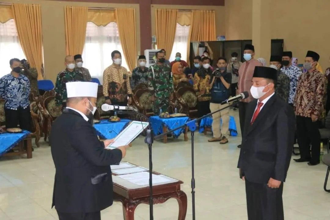 Resmi, Walikota Helmi Hasan Lantik Samsu Bahari Sebagai Dirut PDAM
