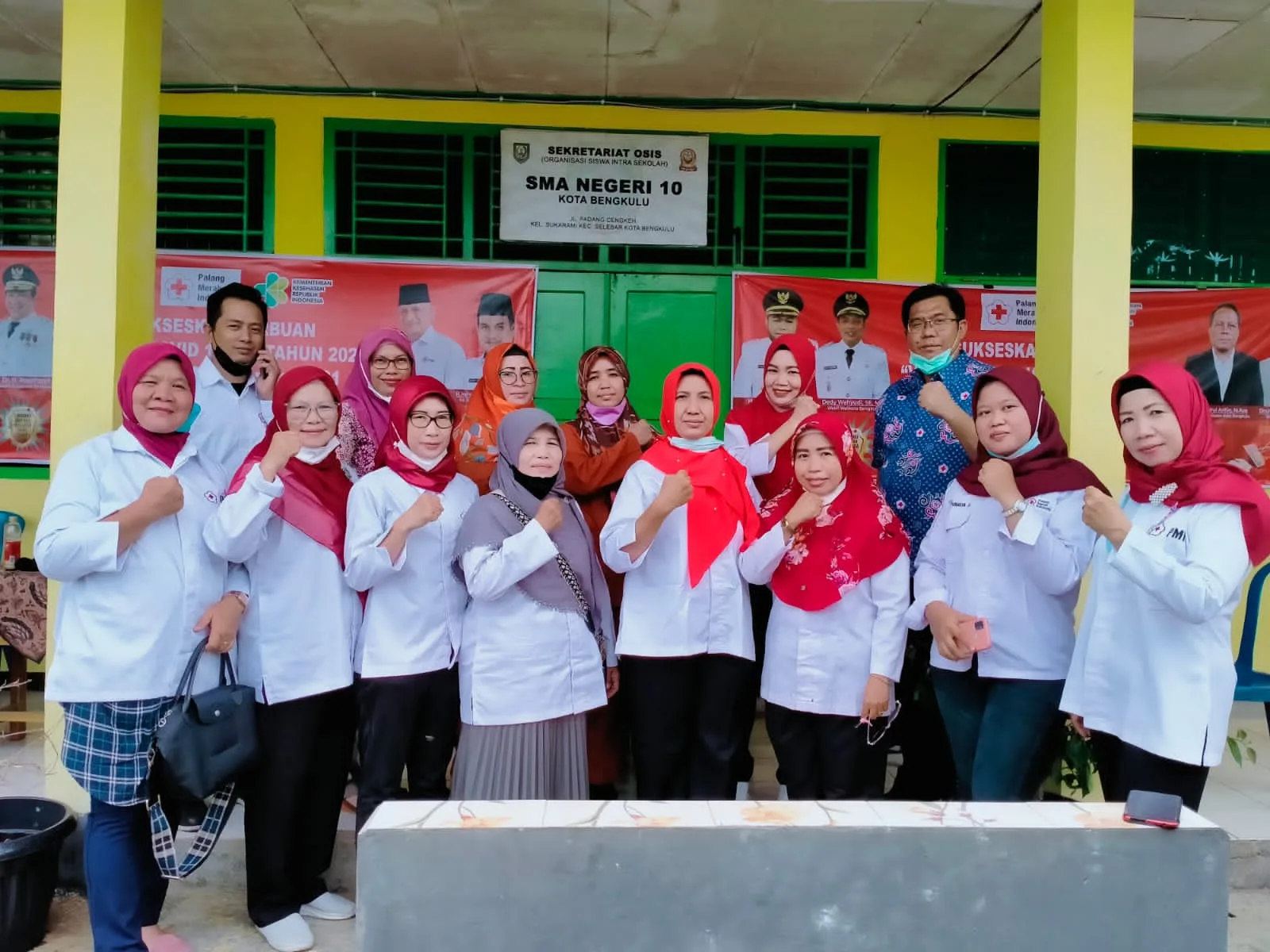 Bantu Pemerintah, PMI Kota Bengkulu Gelar Serbuan Vaksin di 4 Sekolah