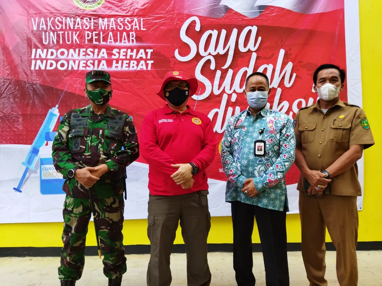BIN Gelar Vaksinasi Dosis 2 Bagi Pelajar dan Masyarakat di Bengkulu