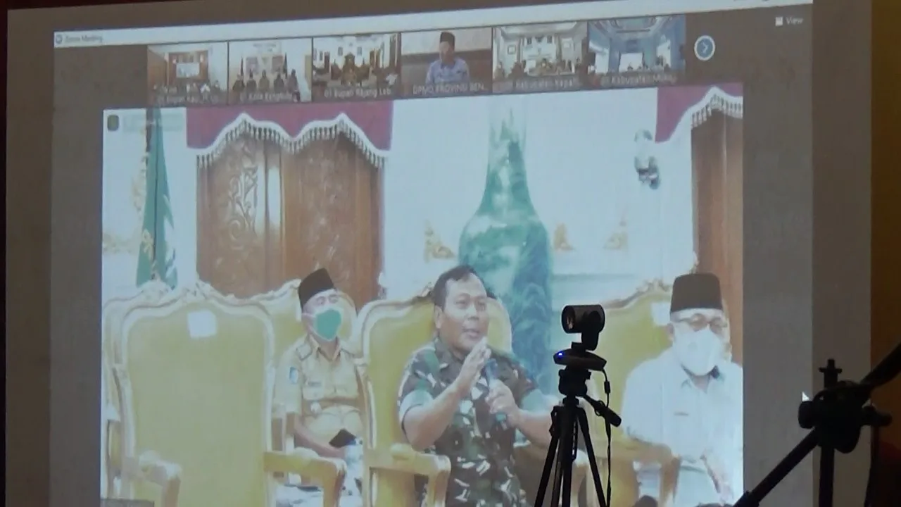 Danrem 041/Gamas Sampaikan Tiga Cara Capai Target Vaksinansi Di Bengkulu
