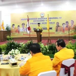 Gubernur Rohidin Buka MUSDA IV Kosgoro 1957 Bengkulu
