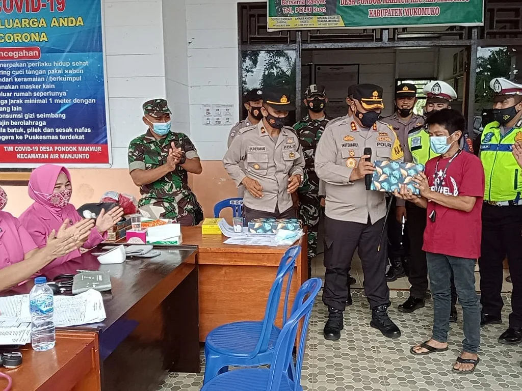 Polres Mukomuko Kembali Laksanakan Vaksinasi Keliling Polri Presisi