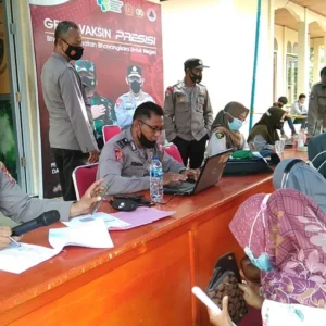 Polres Mukomuko Kembali Melakukan Giat Serbuan Vaksinasi Polri Presisi