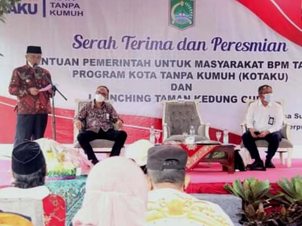 Bupati Malang Hadiri Serah Terima BPM “Kotaku” Sekaligus Launching Taman Kedung Gupit