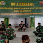 Kodim Sampang Do’a Bersama Di Hari Juang TNI AD Ke – 76