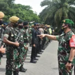 Danrem 084/BJ Pimpin Apel Pasukan Pam VVIP Kunjungan Wakil Presiden RI