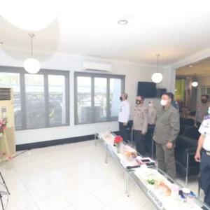 Kapolda Kepri Vidcon Launching Aplikasi Monitoring Karantina Presisi Bersama Kapolri