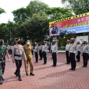 Kapolres Malang Pimpin Apel Pasukan Pamor Keris