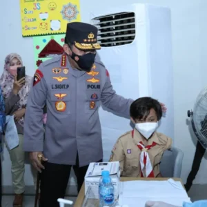Kapolri Launching Vaksinasi Merdeka Anak Kapolri Launching Vaksinasi Merdeka Anak