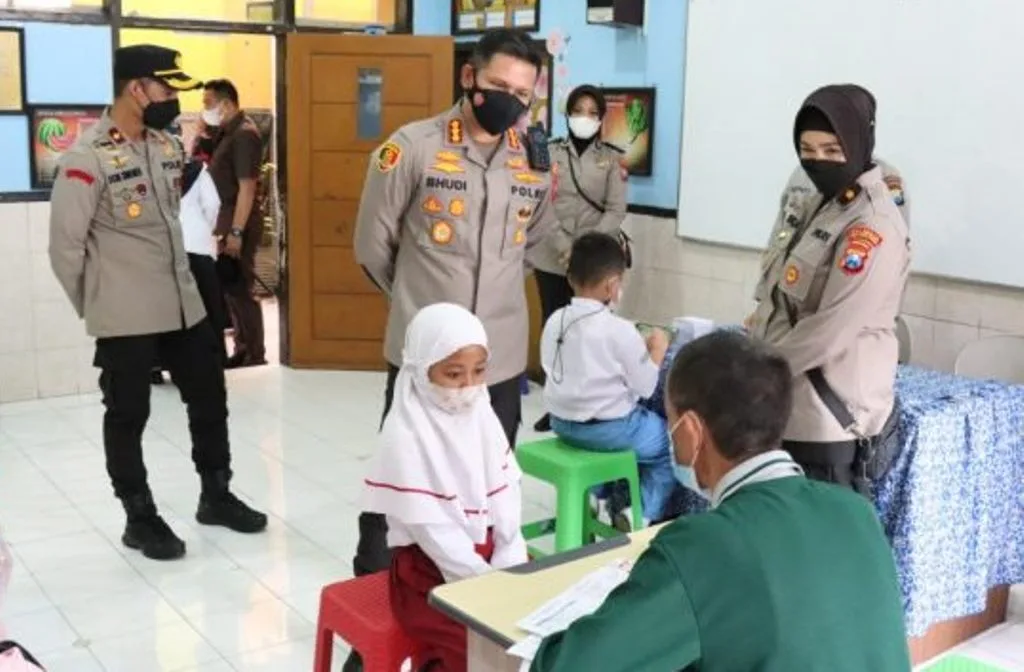 Kombes Pol Budi Hermanto Gelorakan Vaksinasi Merdeka Anak