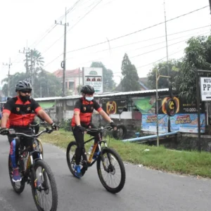 Melalui Gowes, Danrem 082/CPYJ Pantau Kondisi Wilayah